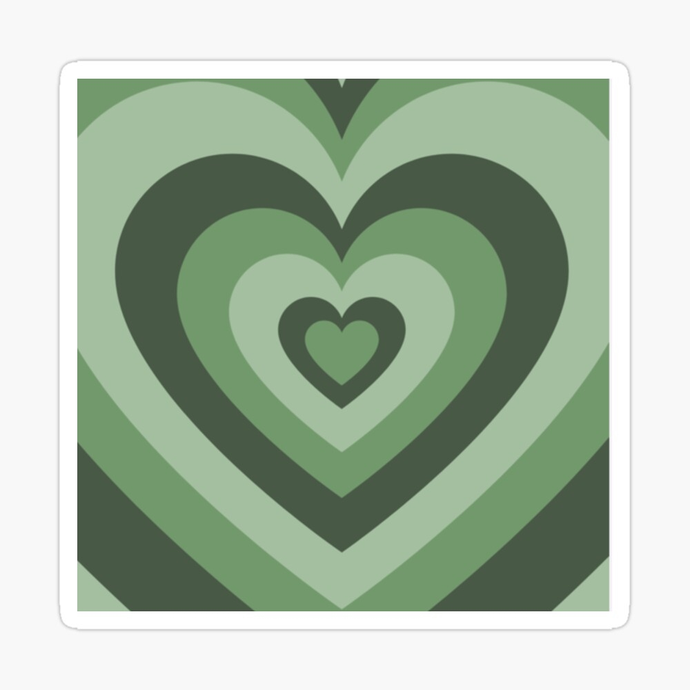 1000x1000 Green heart wallpaper Pin, Phone