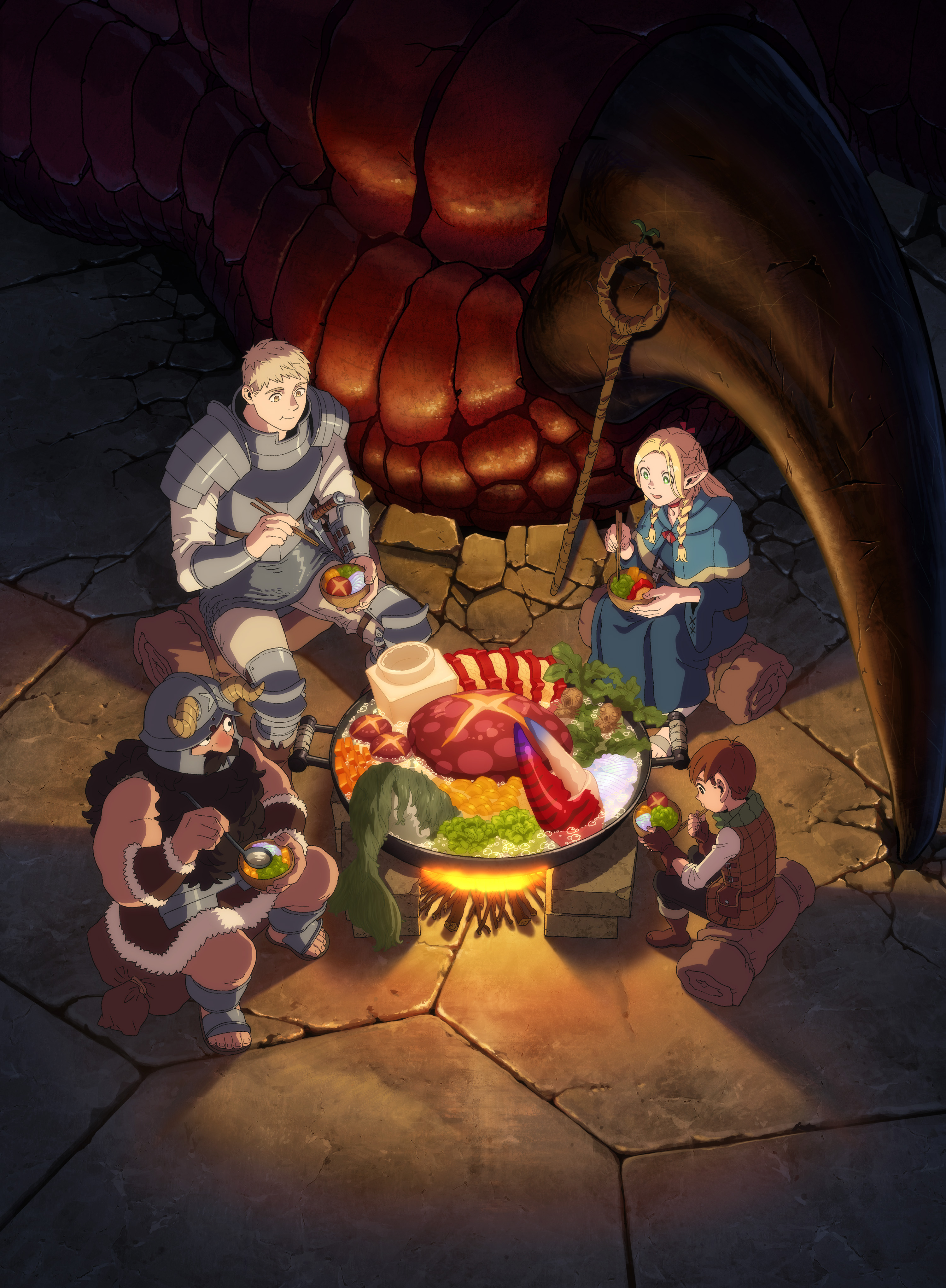 3000x4090 Dungeon Meshi Delicious In Dungeon, Phone