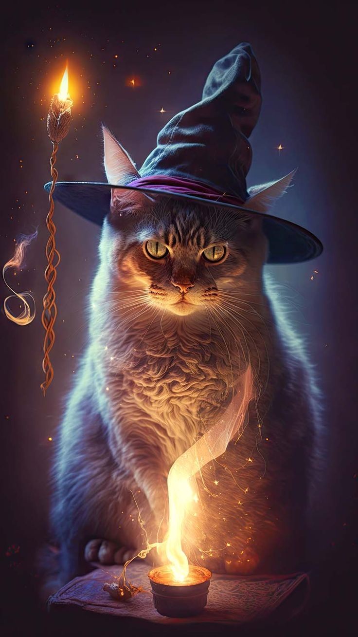 740x1310 Halloween Cat iPhone Wallpaper HD, Phone