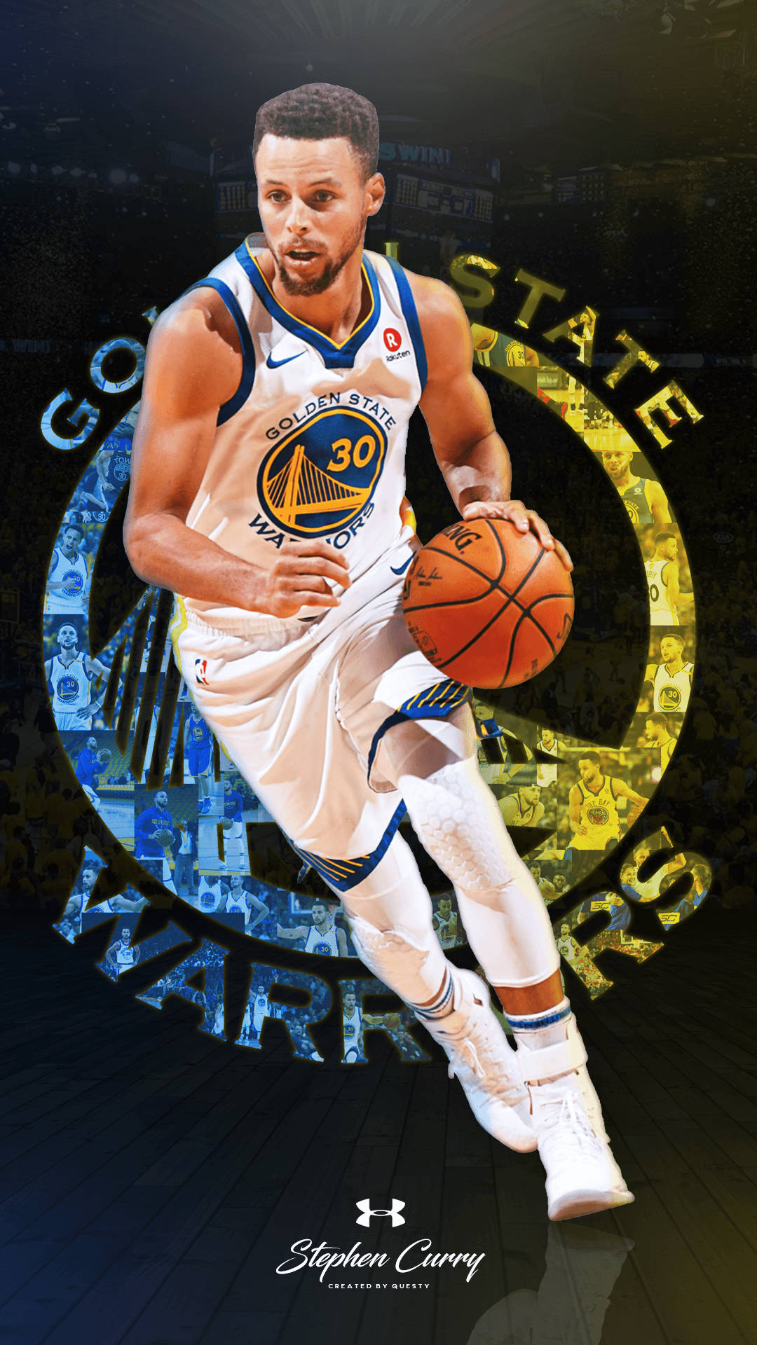 1080x1920 Download NBA iPhone Stephen Curry Poster Wallpaper, Phone