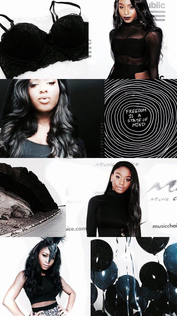 680x1200 Wallpaper Kordei Black Moodboard Collage, Phone