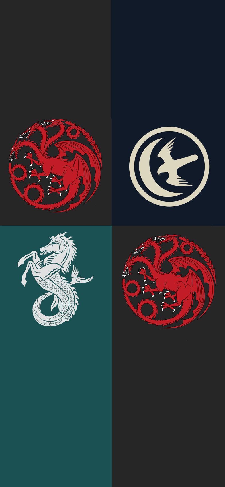 790x1710 Targaryen sigil and the personal sigil, Phone