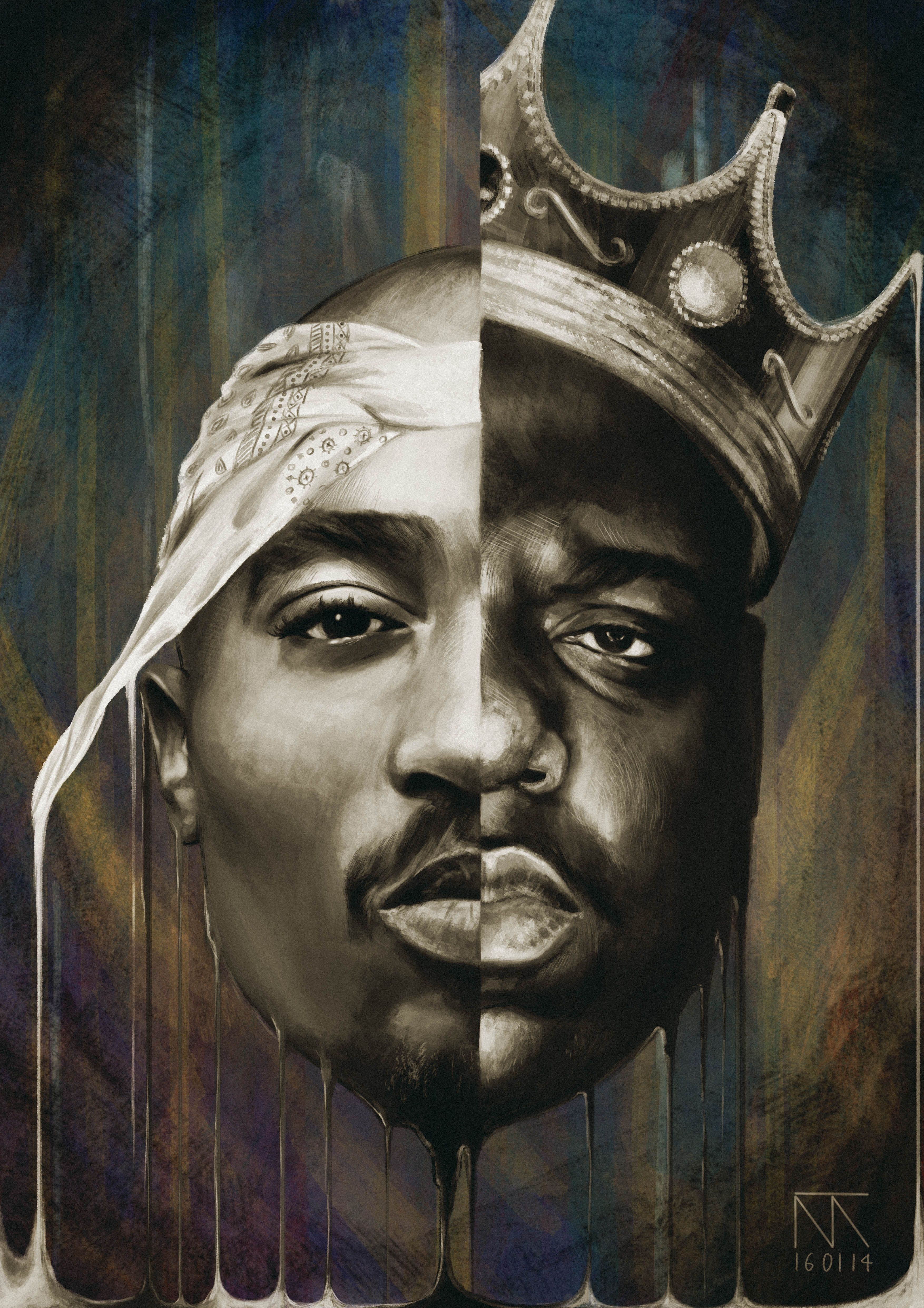 3510x4970 Tupac Biggie Wallpaper Biggie wallpaper, Phone