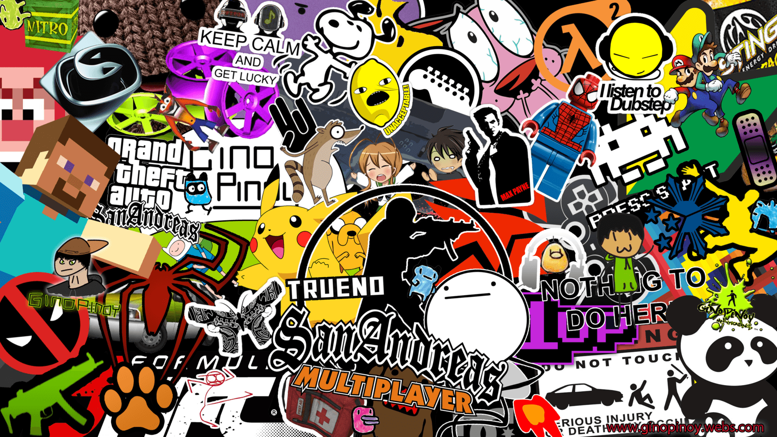 1600x900 Sticker Bomb Wallpaper, Desktop