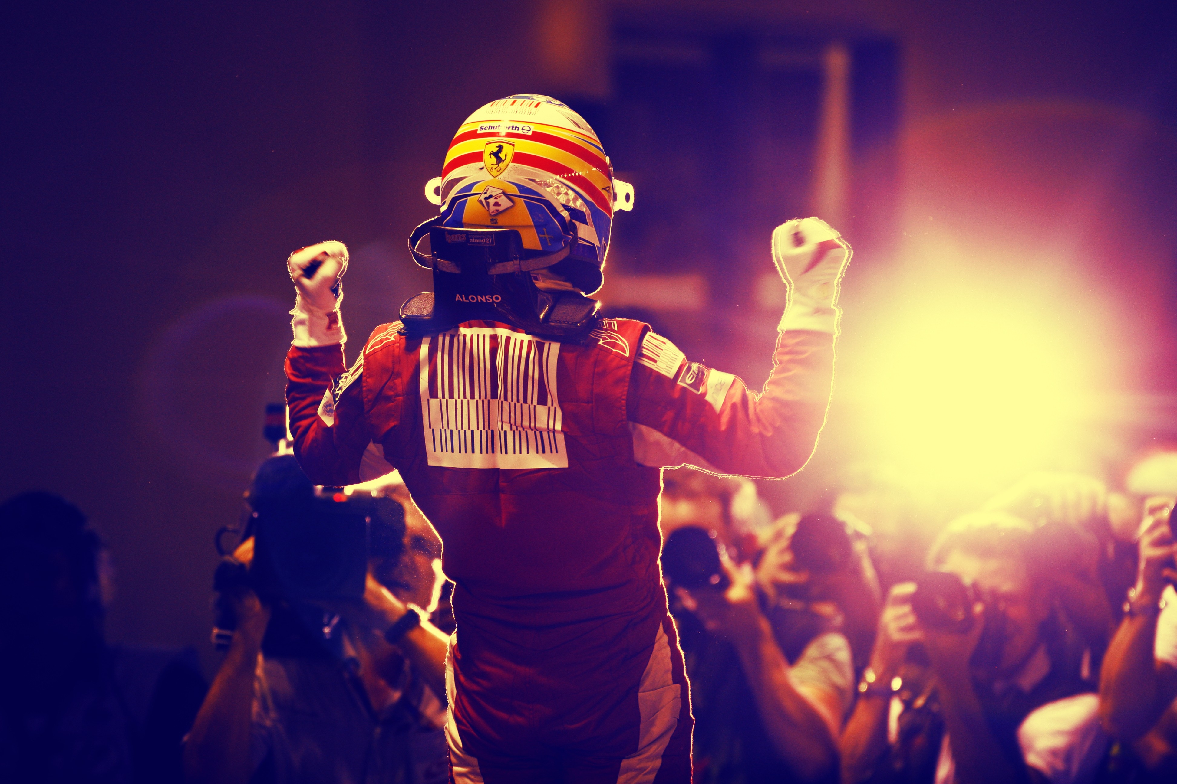 3890x2600 Ferrari, Singapore, Formula One, victory, Fernando Alonso wallpaper, Desktop