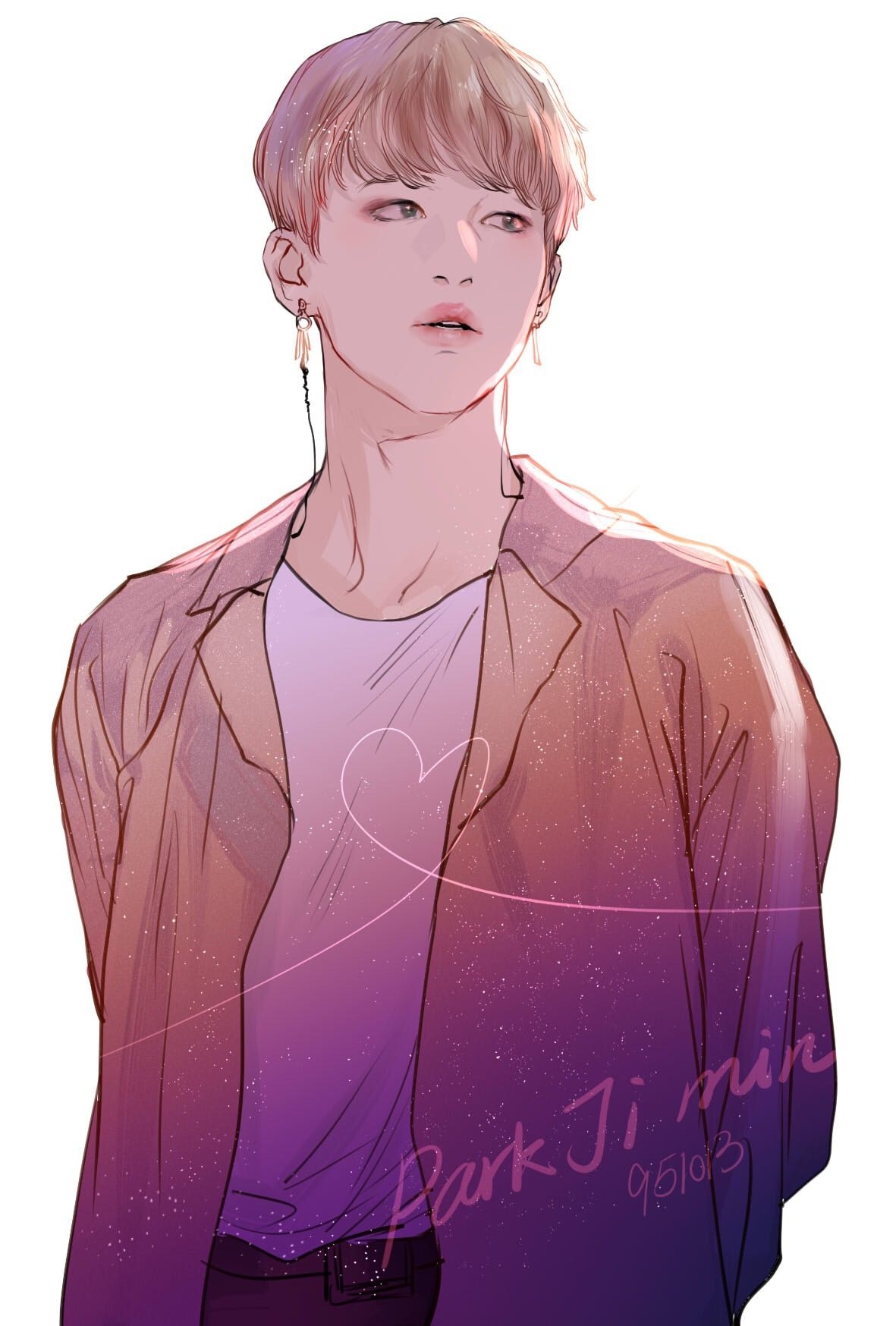 1190x1750 Jimin BTS Anime Girl, Phone