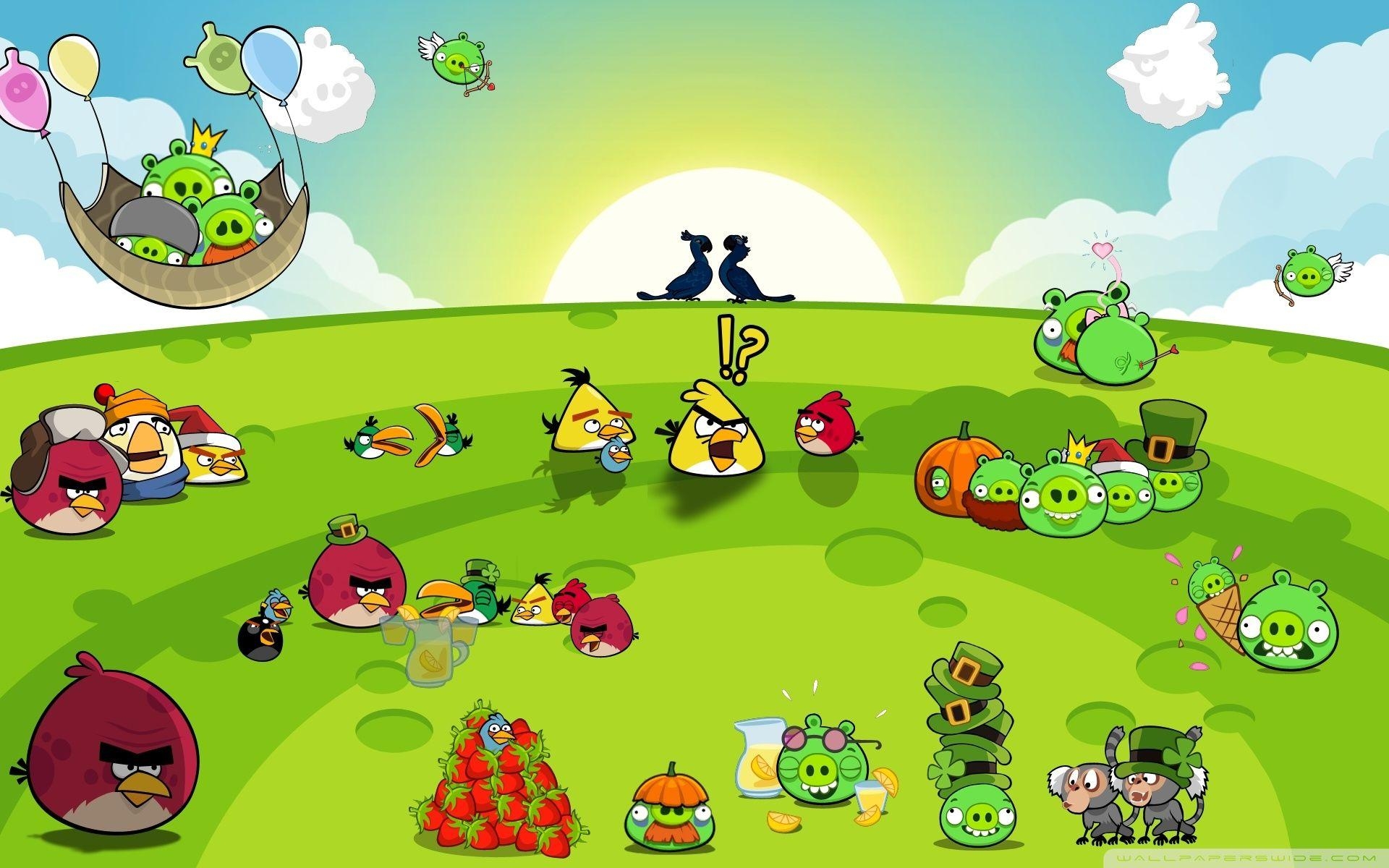 1920x1200 Angry Birds Party HD desktop wallpaper, Desktop