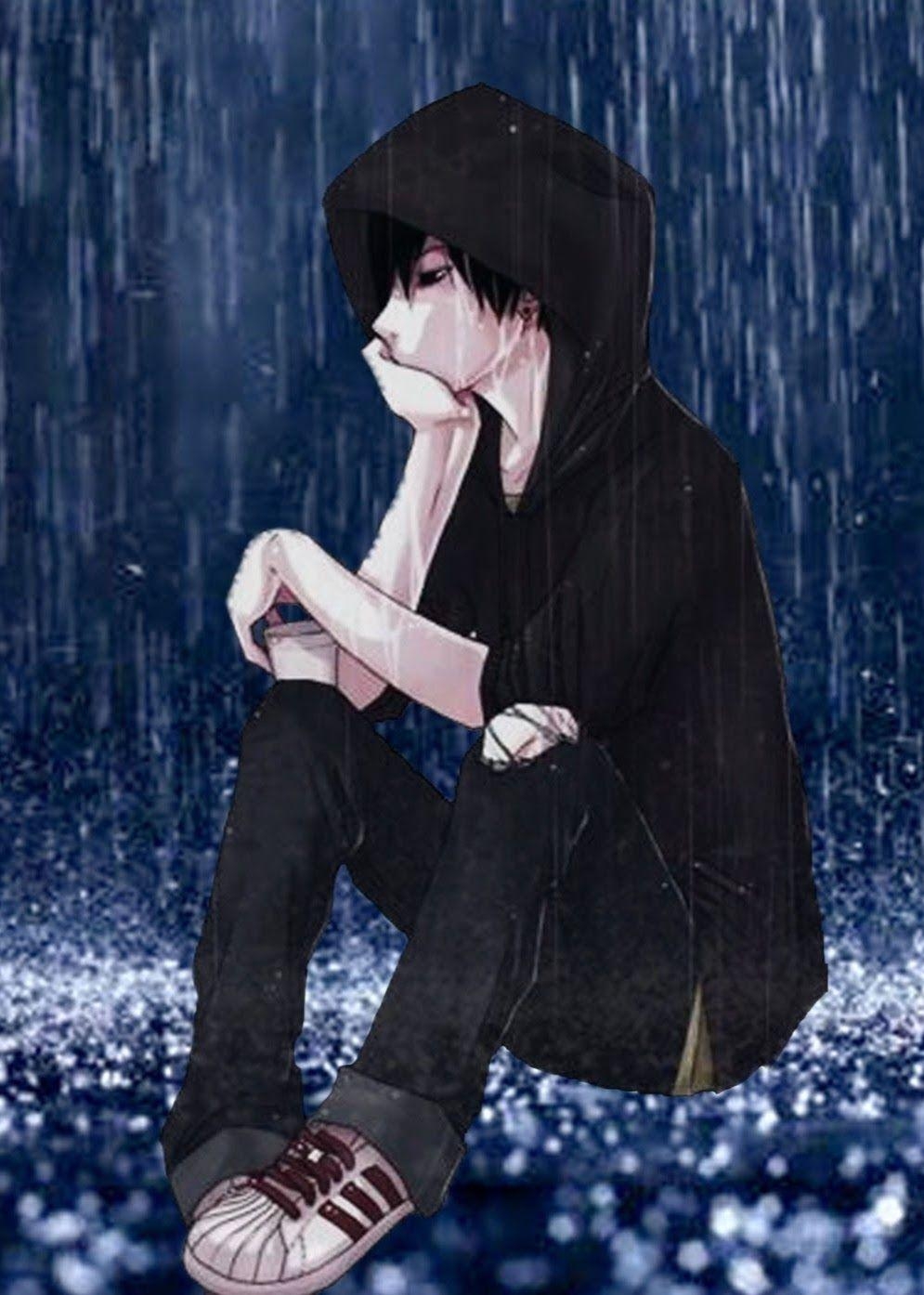 1000x1400 Image result for sad anime boy crying in the rain alone. Anime, Phone