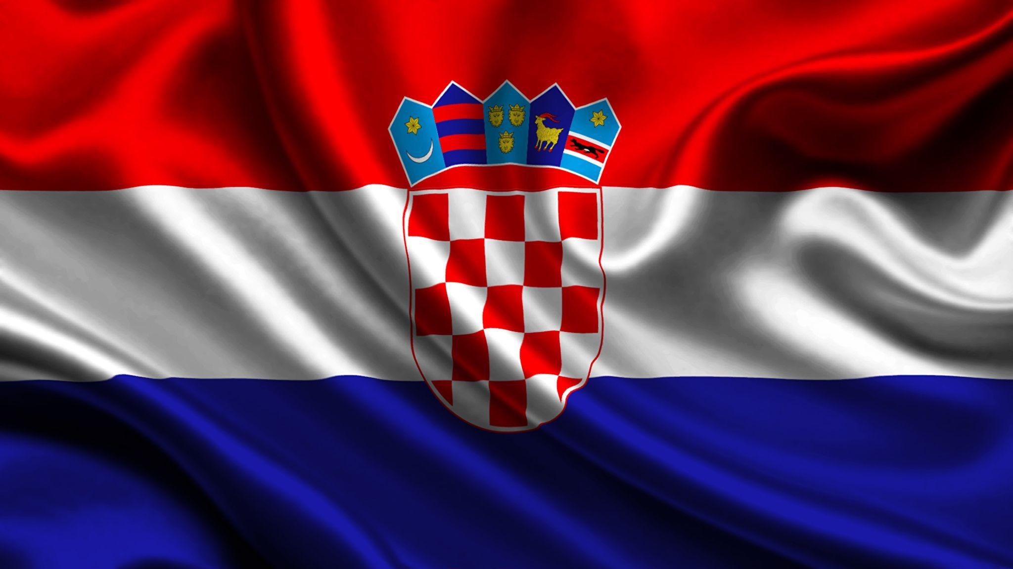 2050x1160 Photos Croatia Flag Stripes, Desktop