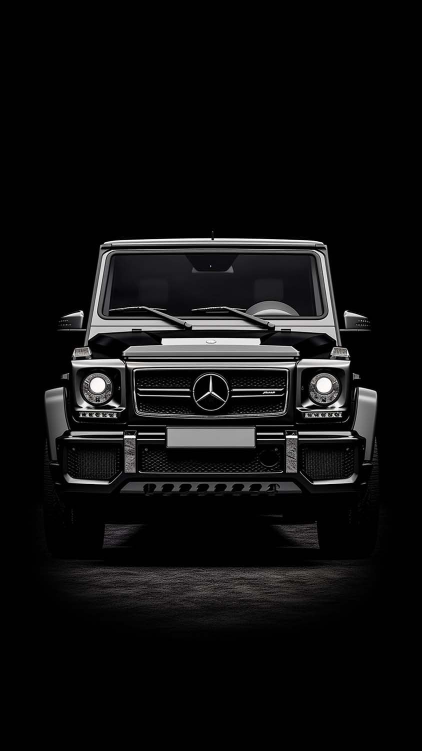 850x1500 Black G Wagon iPhone Wallpaper 4K, Phone