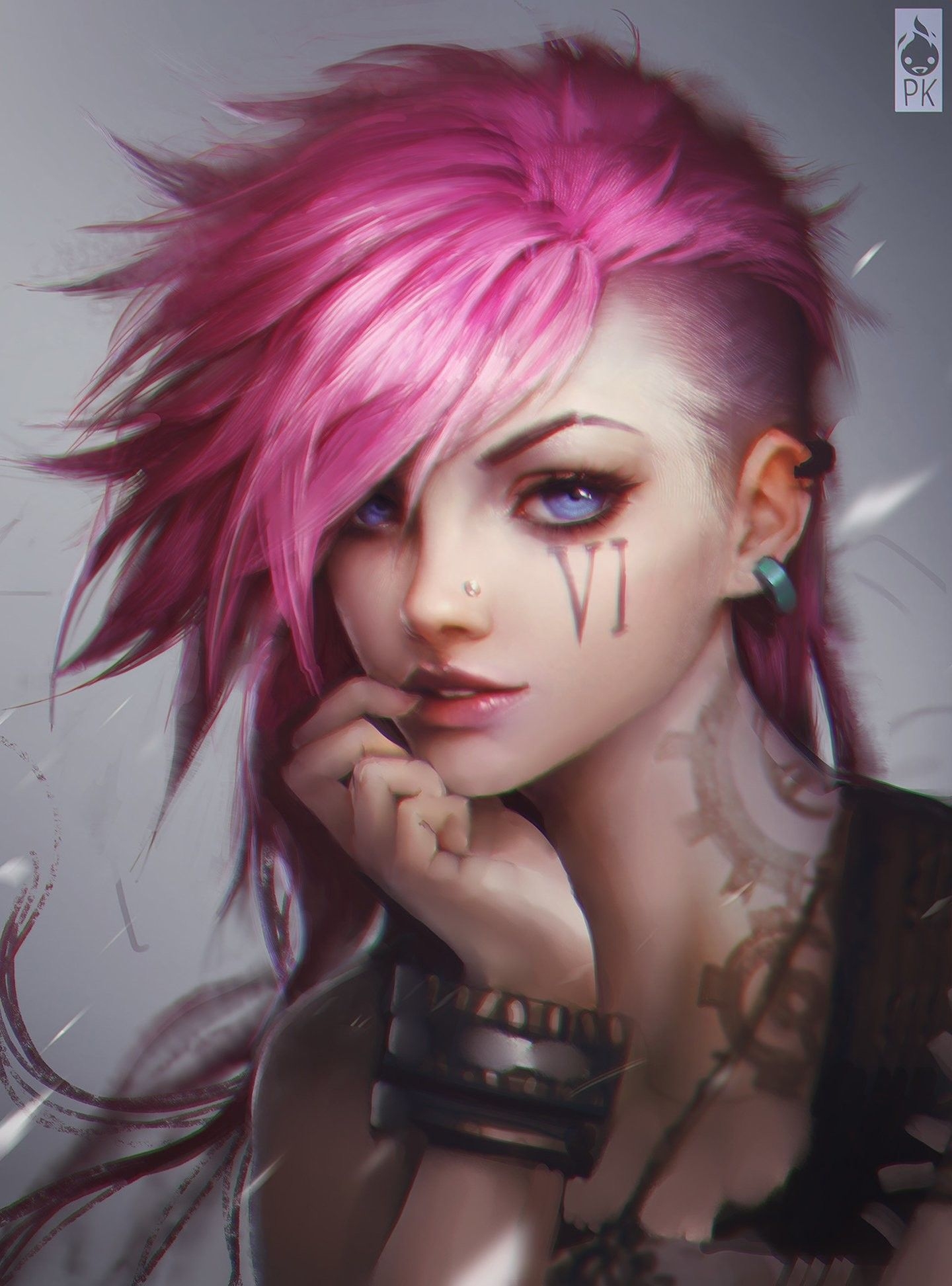 1440x1950 Punk Girl, Phone