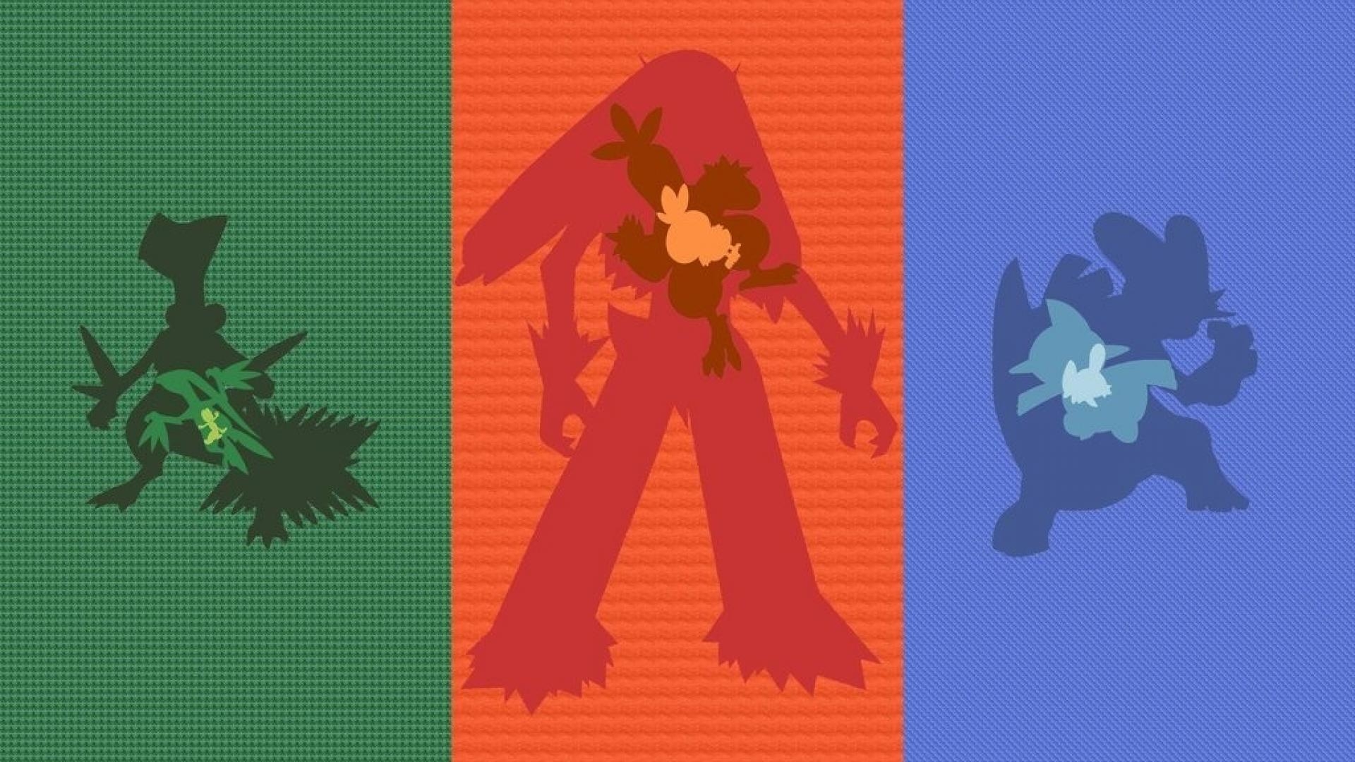 1920x1080 Marshtomp treecko torchic sceptile swampert combusken hoenn, Desktop