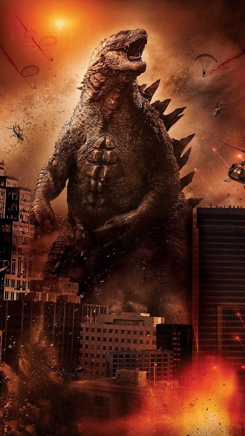 820x1460 HD Godzilla Wallpaper, Phone