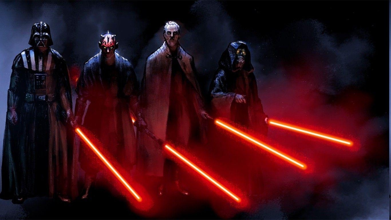 1370x770 star wars sith darth vader darth maul darth sidious count dooku, Desktop