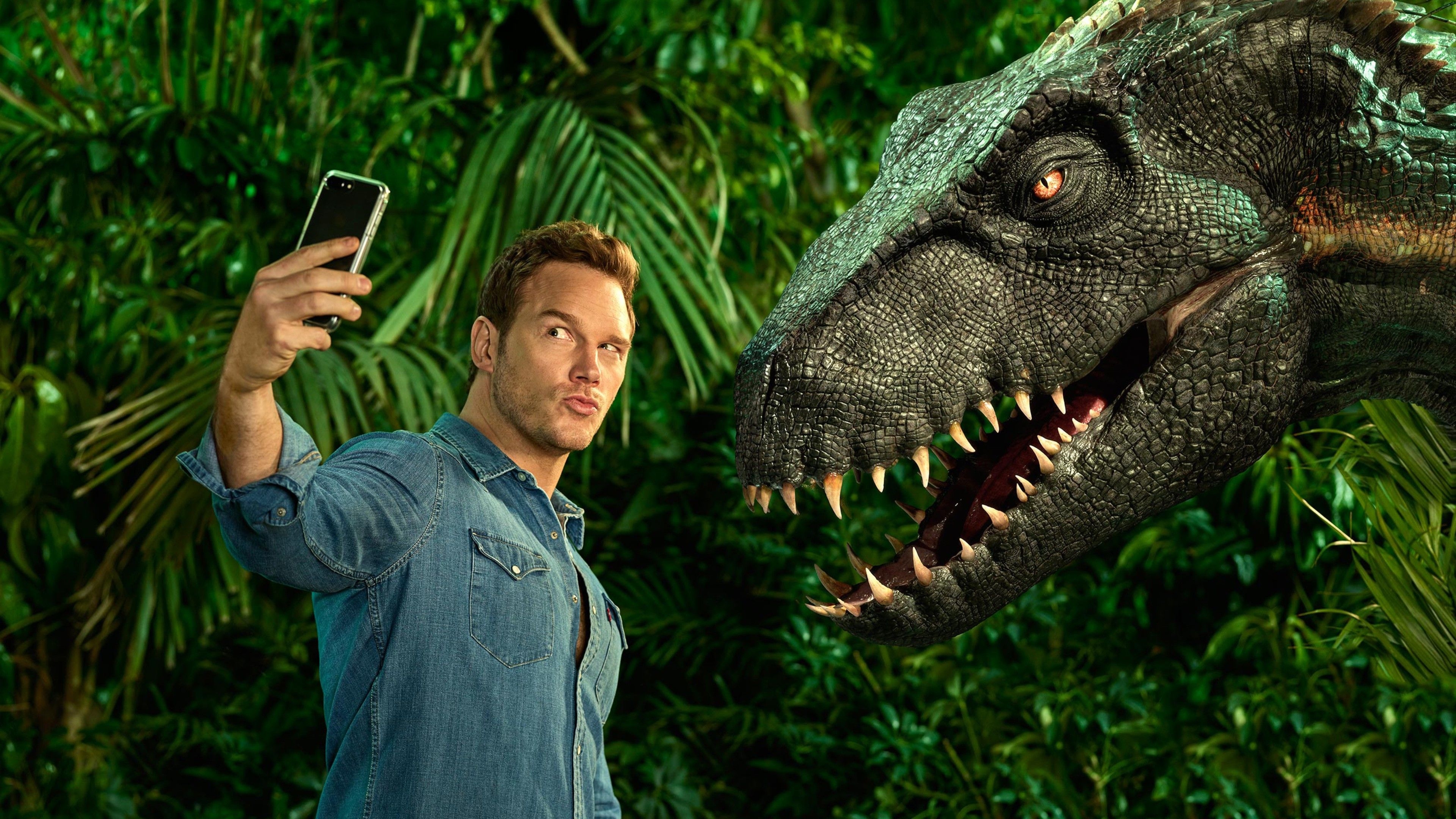 3840x2160 Wallpaper Jurassic World: Fallen Kingdom, Chris Pratt, dinosaur, 4k, Movies, Desktop