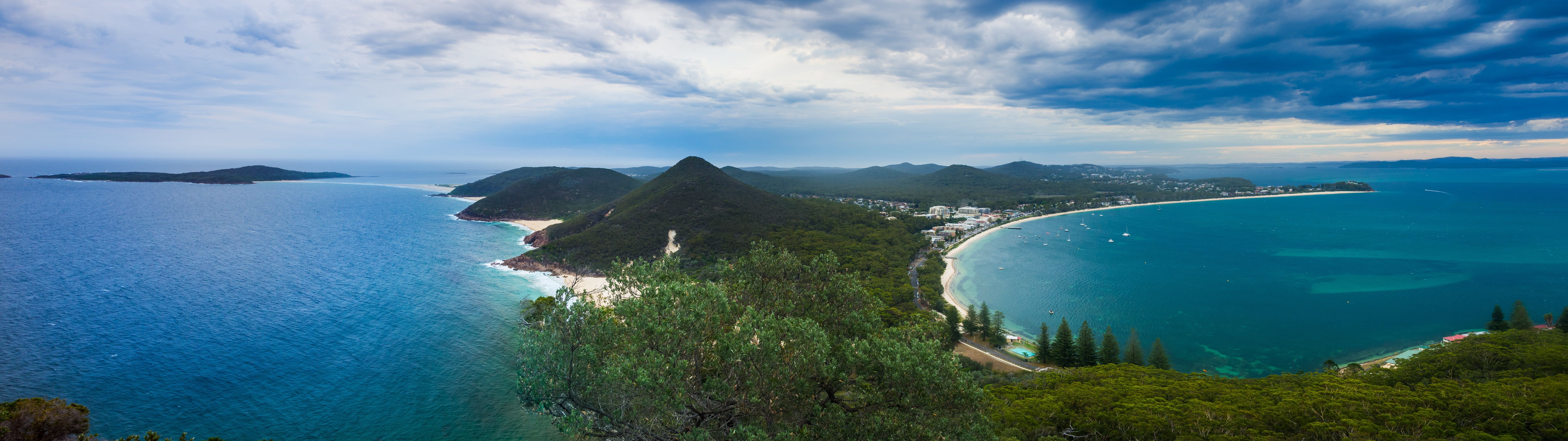 8430x2380 green leafed trees #panorama #landscape dual display dual monitors #beach #peninsula K #wallpaper #hdwallpaper #des. Dual monitor wallpaper, Landscape, Panorama, Dual Screen