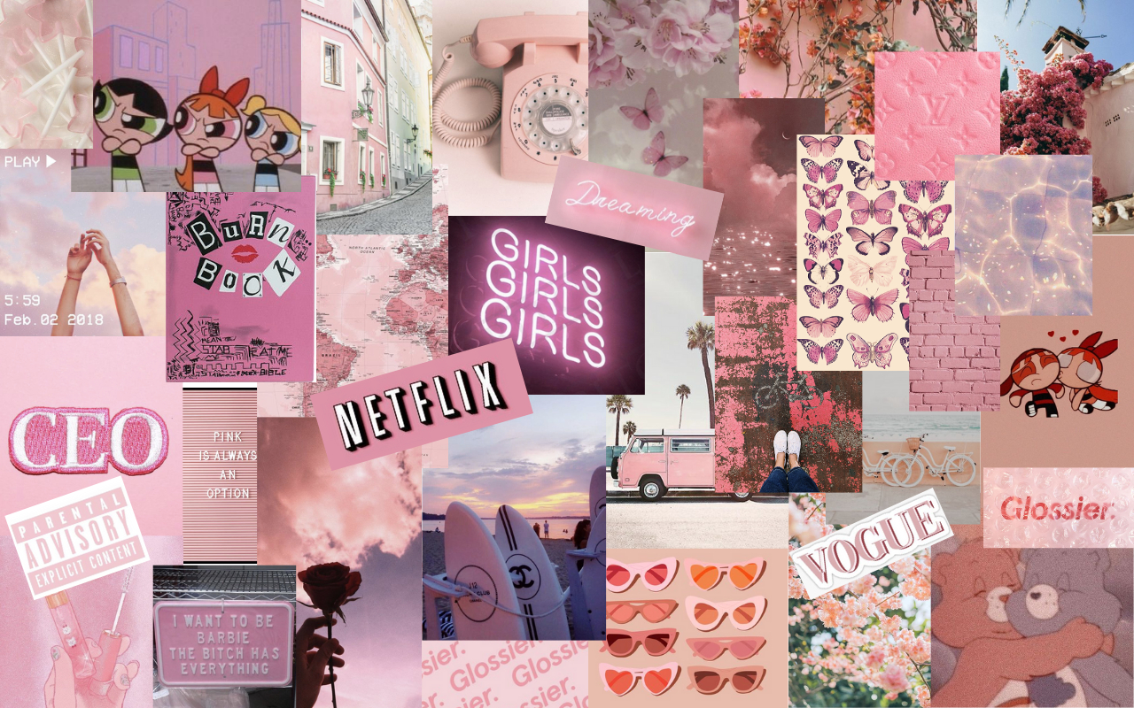 1280x800 Cute Pink Aesthetic Wallpaper Desktop, Desktop