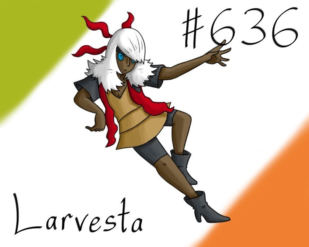 1000x800 Pokemon Gijinka Project 636 Larvesta, Desktop