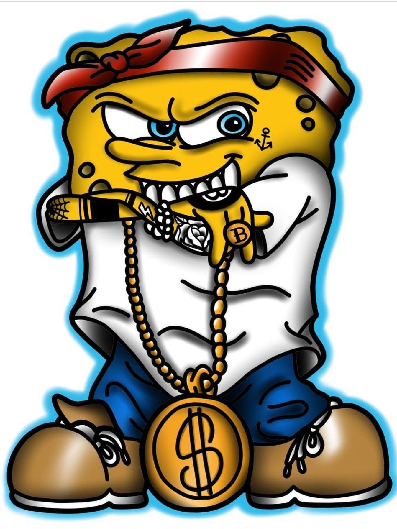 1350x1800 Gangsta Spongebob In 2019 Spongebob Spongebob Squarepants with Ghetto Spongebob Wallpaper. Spongebob wallpaper, Cartoon wallpaper iphone, Cartoon wallpaper, Phone