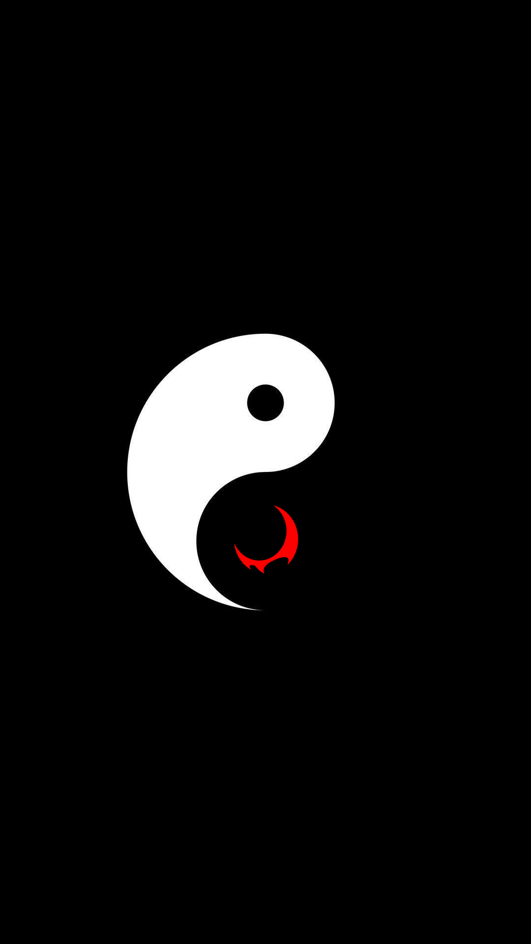 1080x1920 A minimalist yin yang wallpaper I made for my phone. I hope it can, Phone