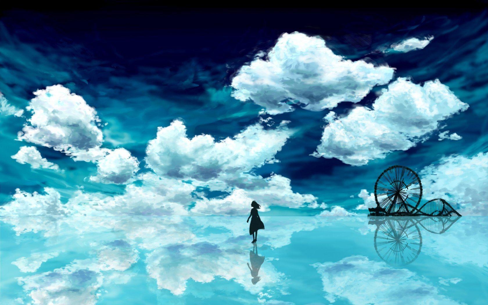 1680x1050 Anime Scenery Wallpaper. Beautiful Anime Scenery Wallpaper, Desktop