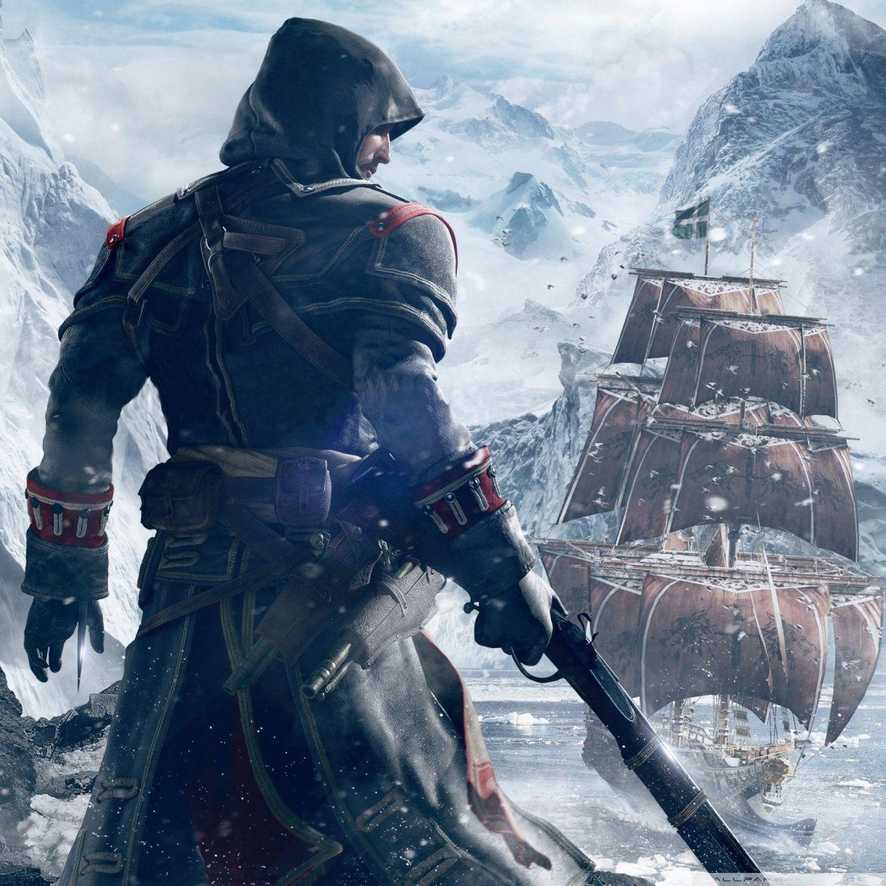 1280x1280 Assassin's Creed Rogue HD desktop wallpaper, Widescreen, High, Phone