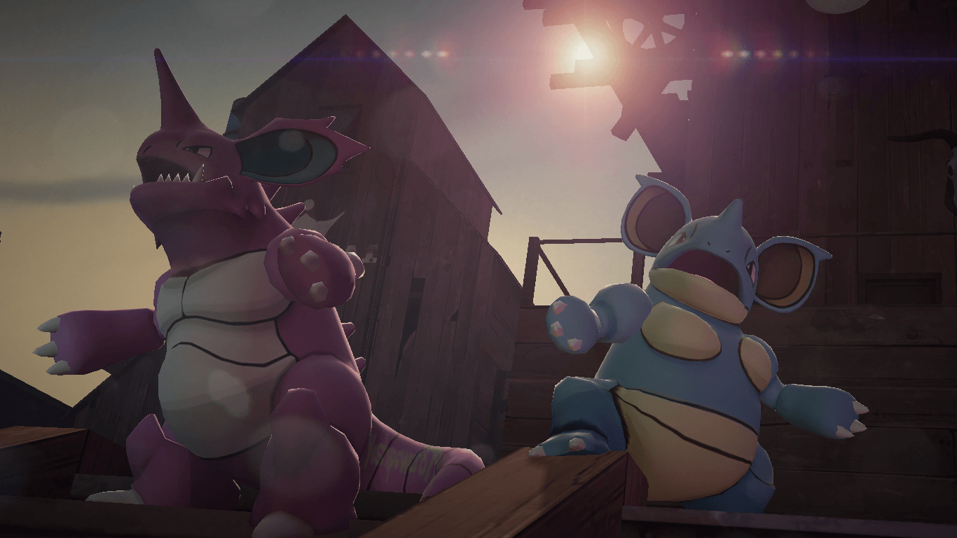 1370x770 NidoKing and NidoQueen, Desktop