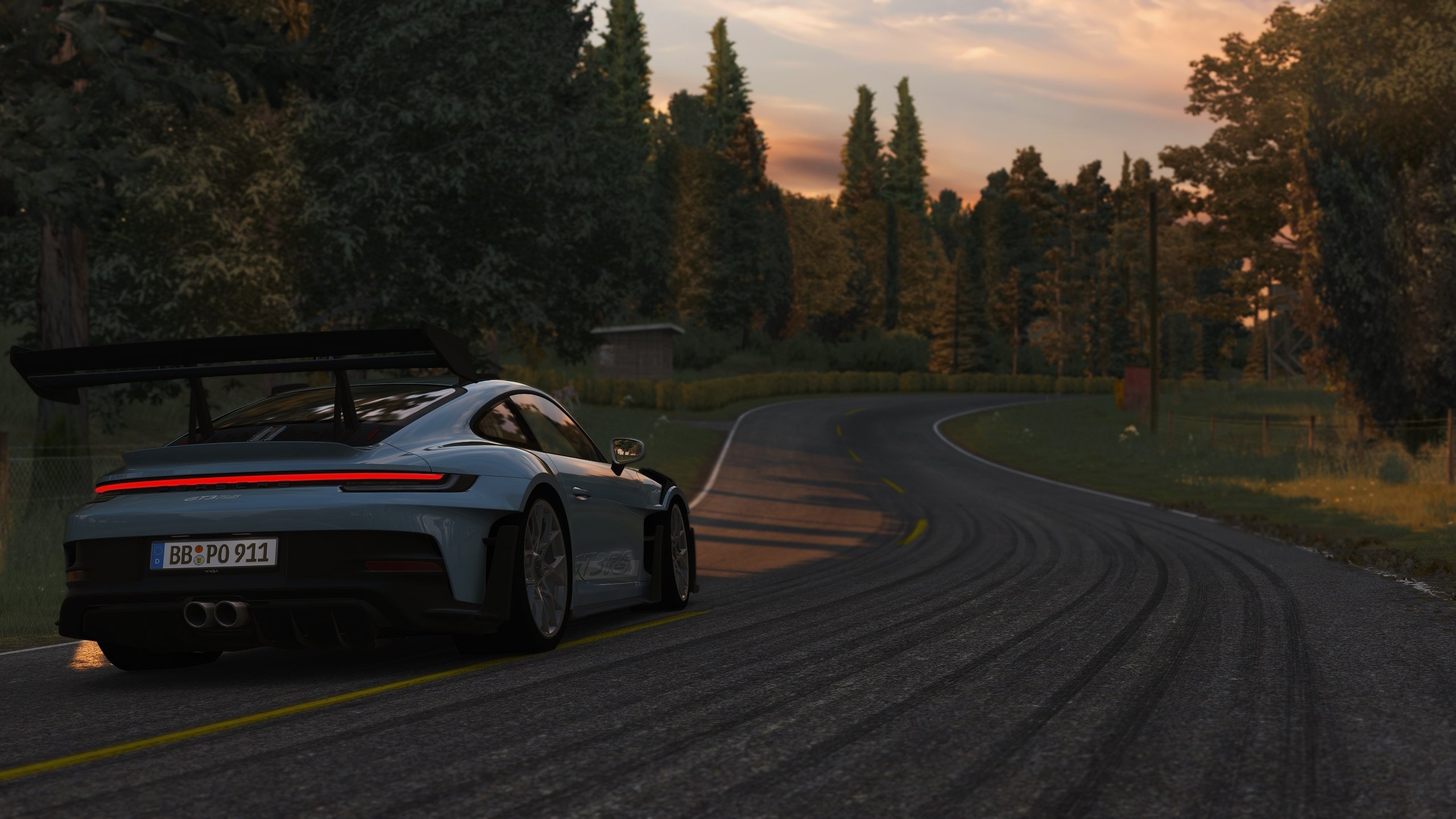 2560x1440 Wallpaper, Assetto Corsa, Porsche 992 GT3 RS, Video Game Car, racing, Desktop