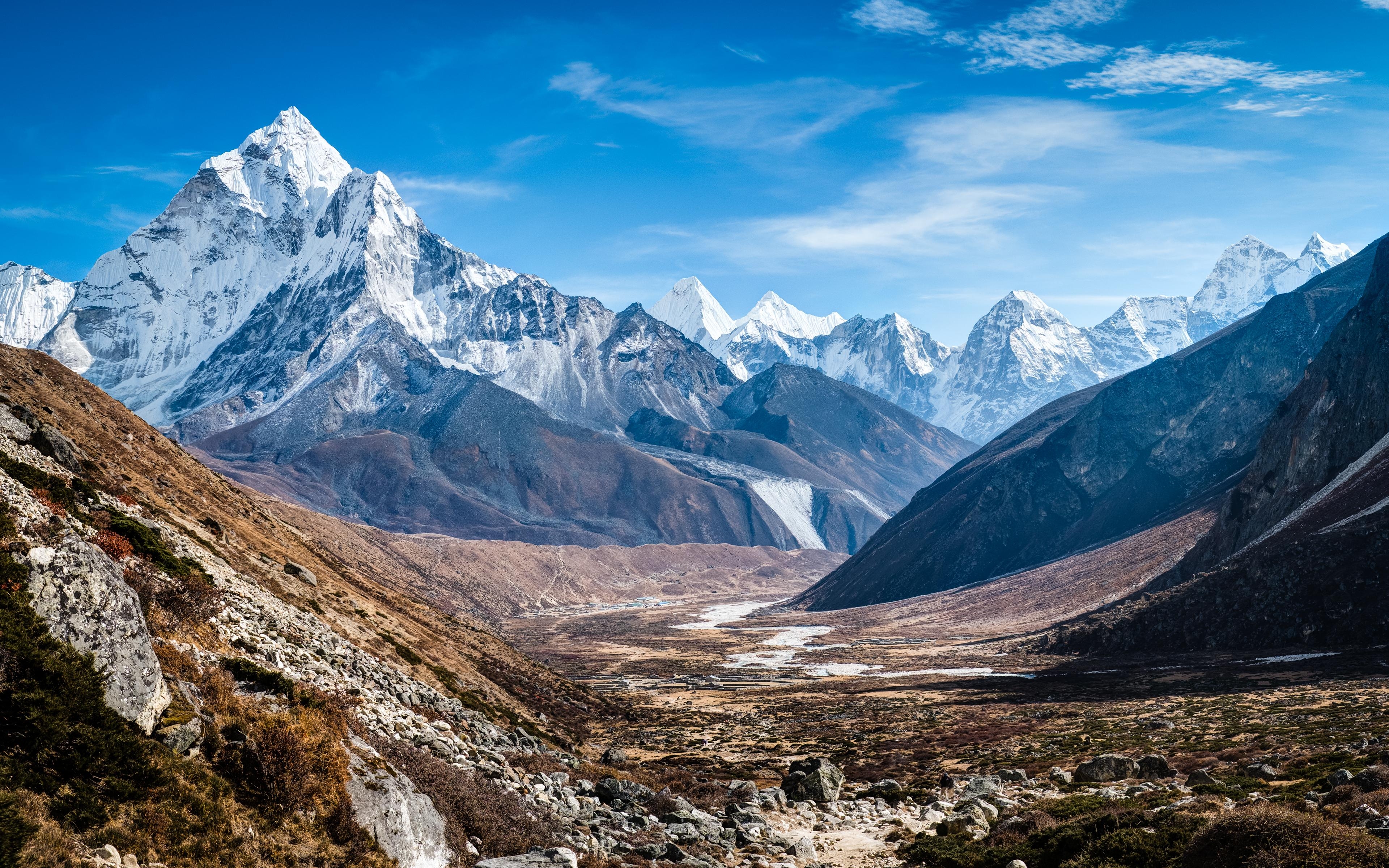 3840x2400 Wallpaper Mount Ama Dablam, Himalayas, Nepal, 4K, Nature, Desktop