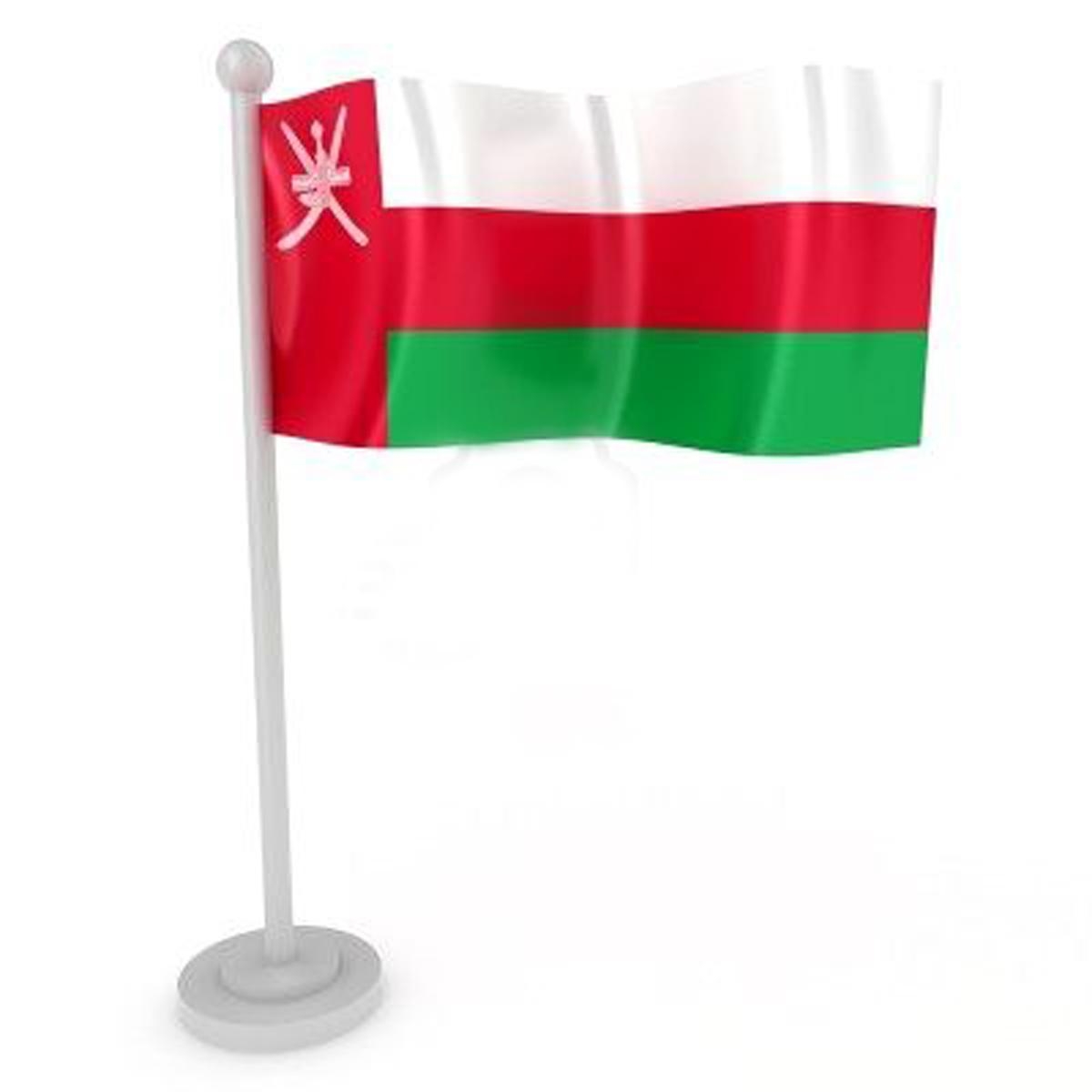 1200x1200 Graphics Wallpaper Flag Of Oman, Omani National Flag In Graphic, Phone