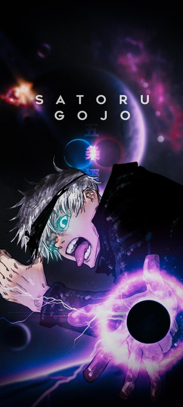 640x1430 Satoru Gojo Wallpaper made, Phone