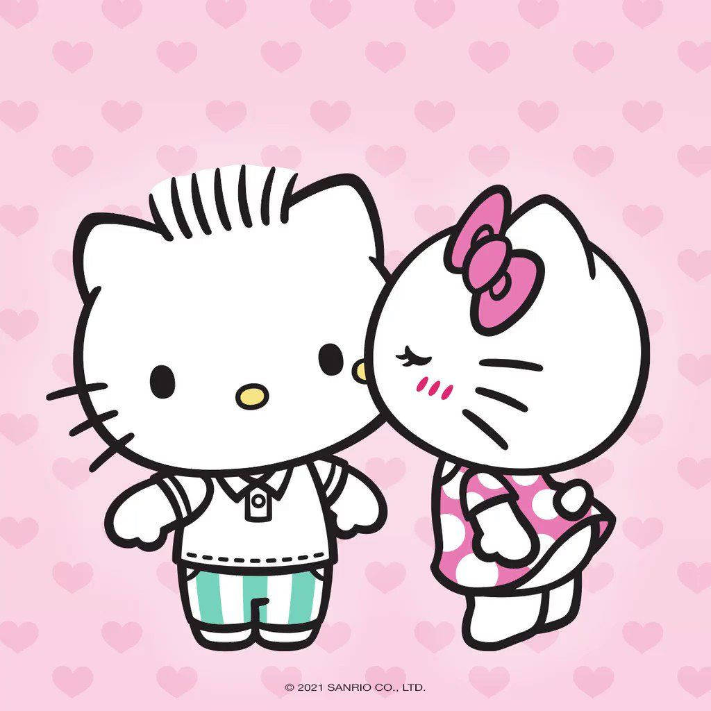 1030x1030 Download Dear Daniel And Hello Kitty Pfp Wallpaper, Phone