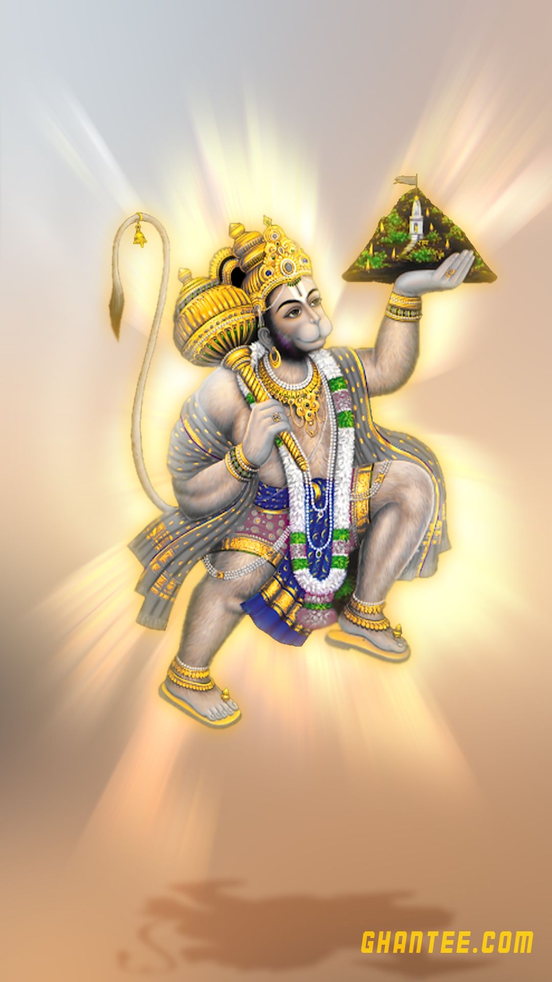 1080x1920 best lord Hanuman wallpaper for mobile phones, Phone