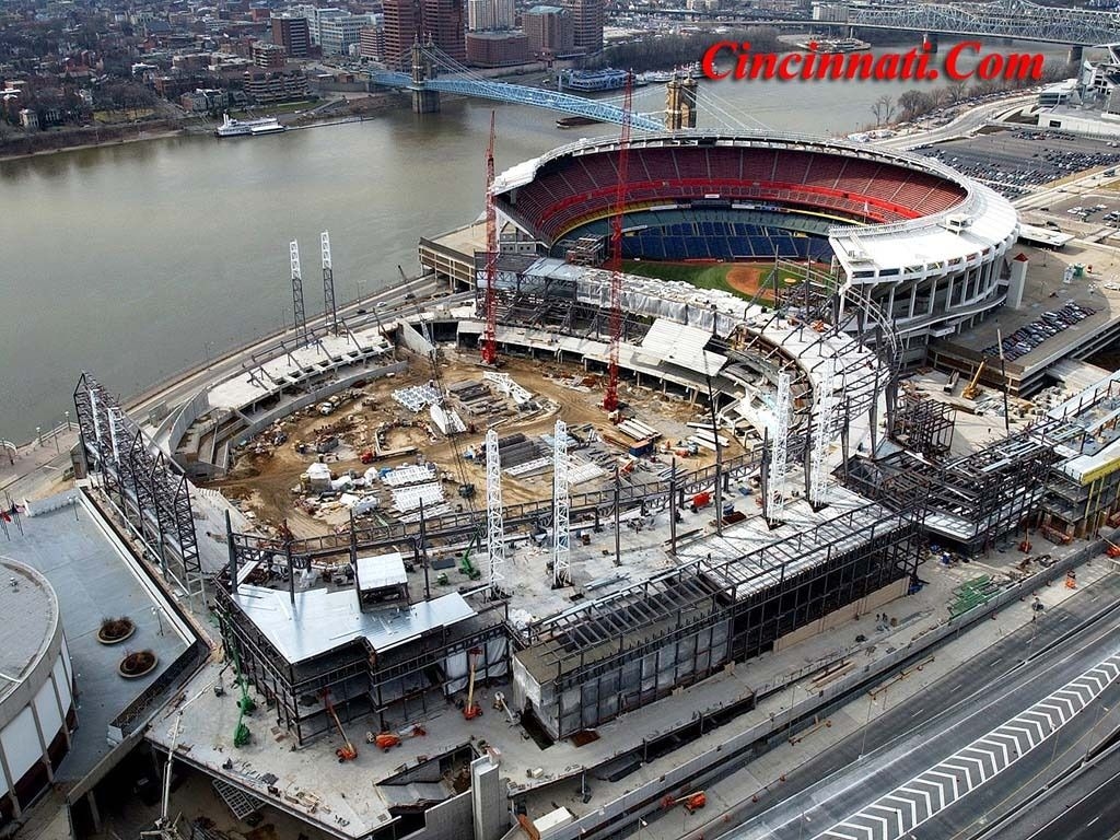 1030x770 Cincinnati Reds Ballpark Construction Picture, Desktop