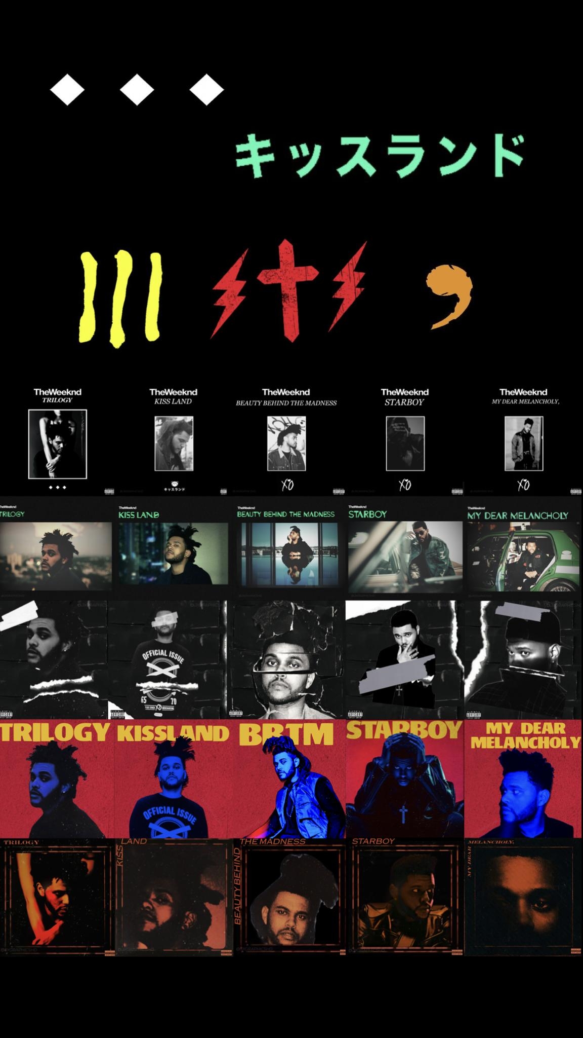 1160x2050 The Weeknd Discography Wallpaper, Phone