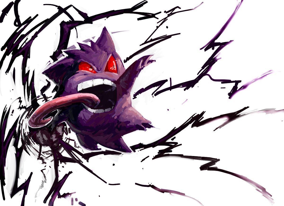 1200x870 Pokemon Abstract Gengar Phone Tablet Wallpaper, Desktop