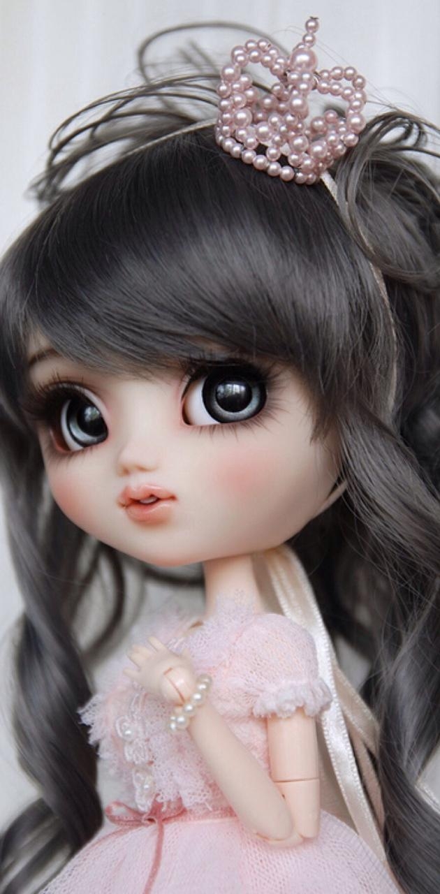 630x1280 cute princess doll wallpaper, Phone