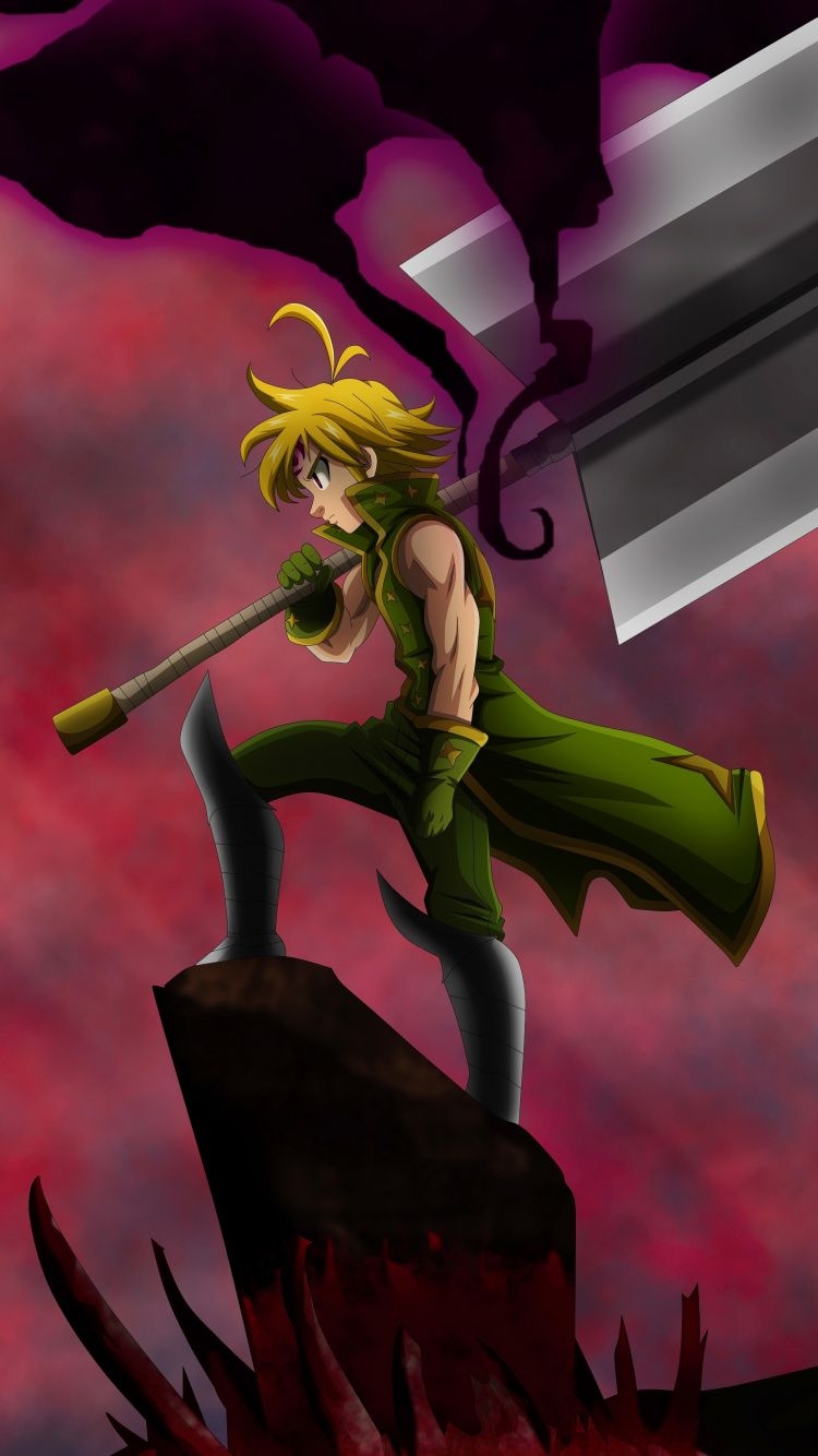 750x1340 Download  wallpaper meliodas, the seven deadly sins, anime, Phone