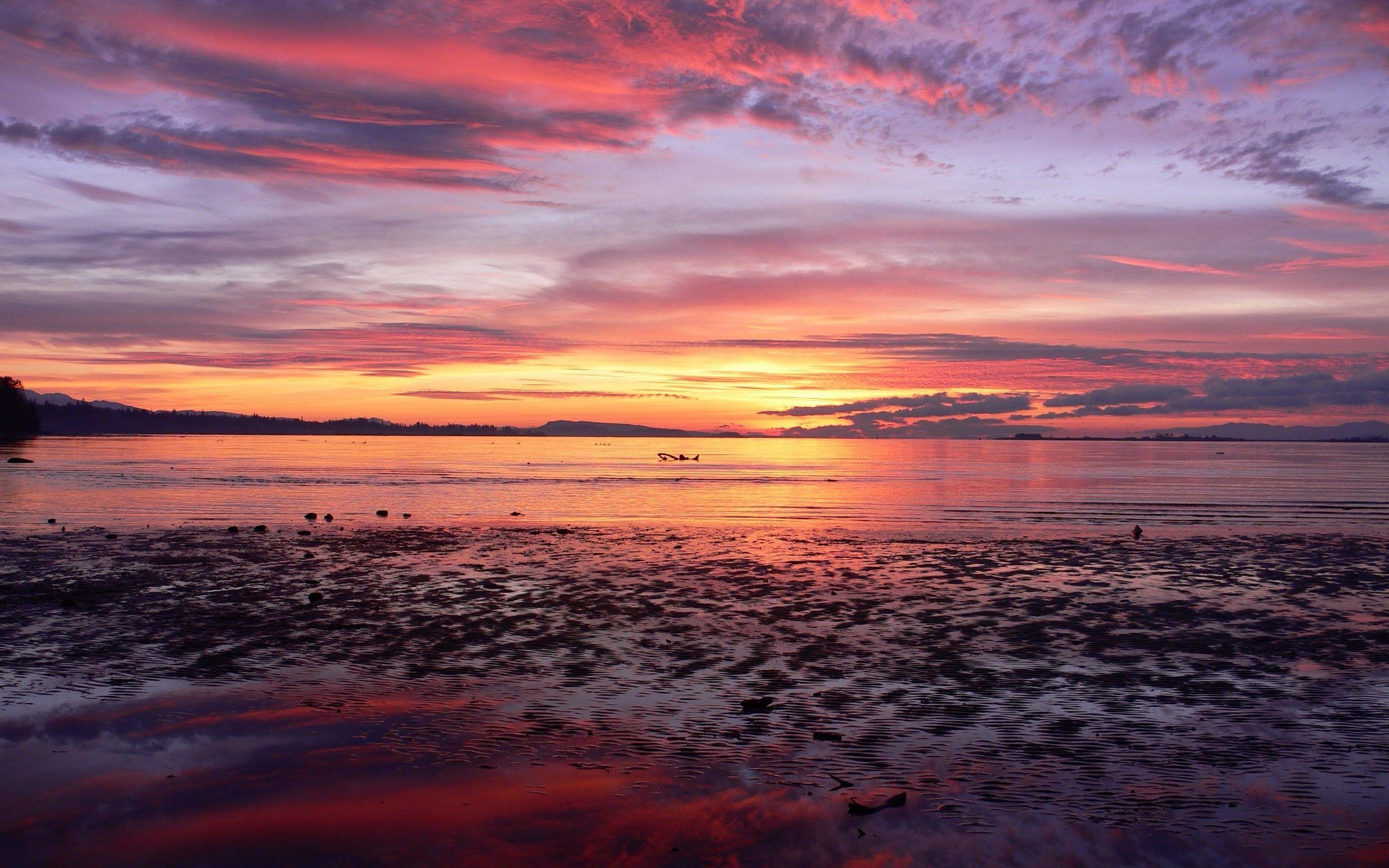 2560x1600 Ocean Sunset Background, Desktop