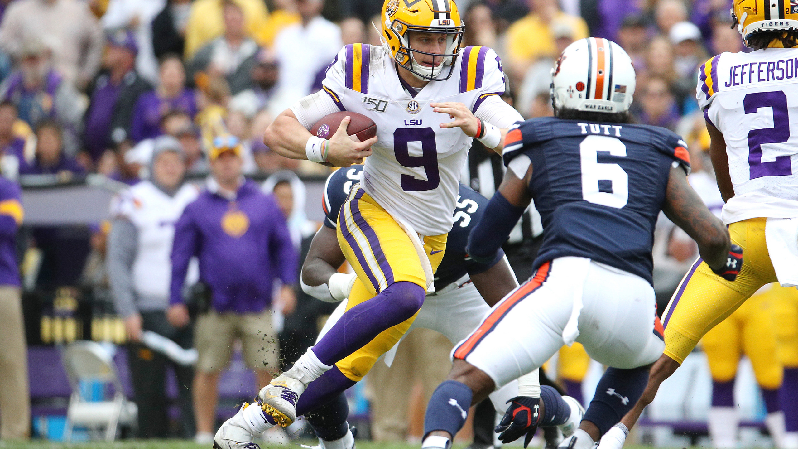 2560x1440 Burrow's 321 Yards Helps No. 2 LSU Down No. 9 Auburn, 23 20, Desktop