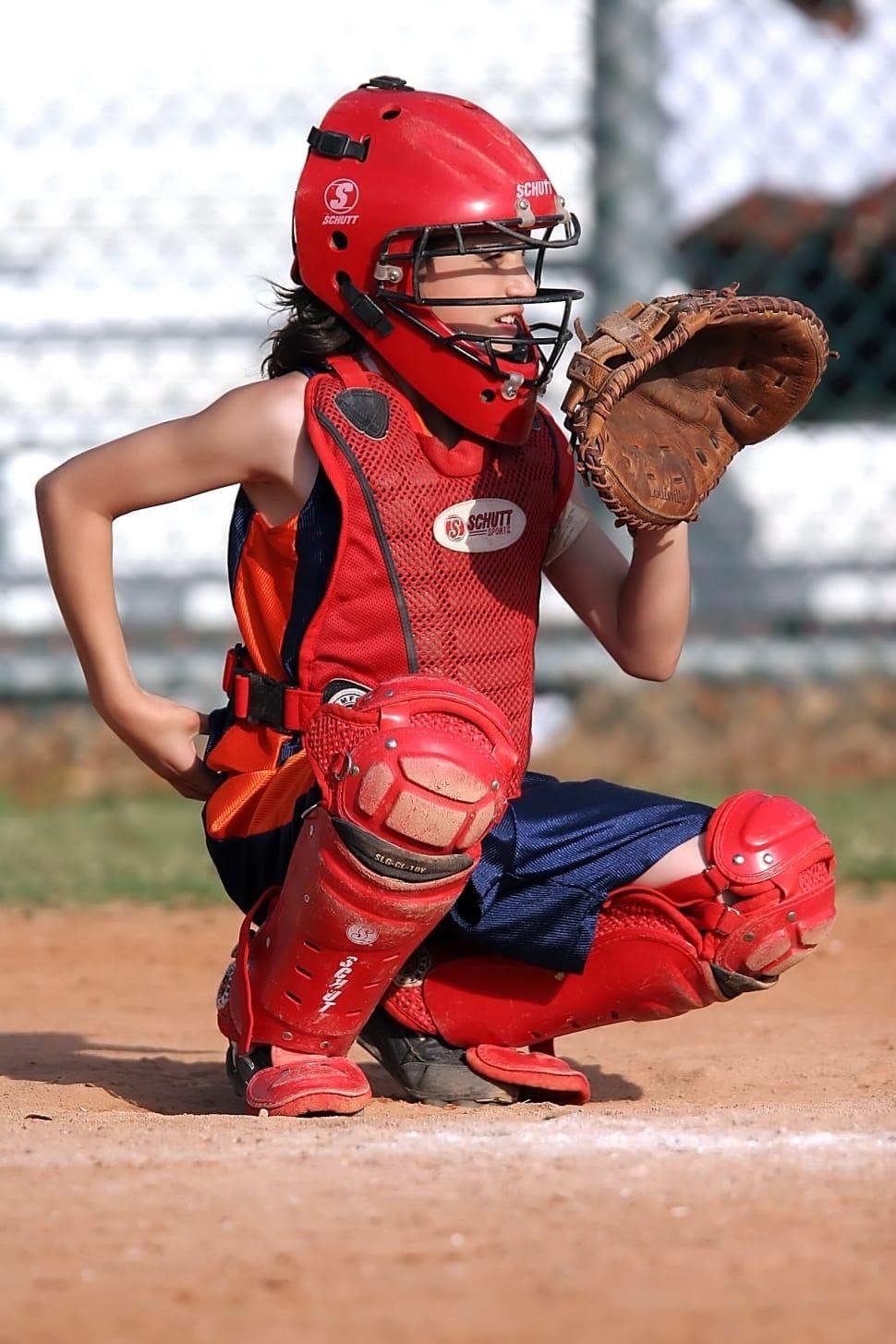 970x1460 red baseball catcher helmet and vest free image, Phone