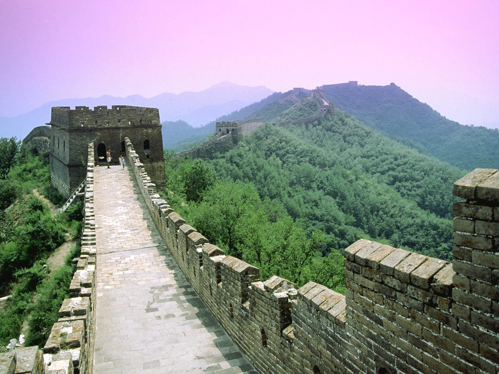 1600x1200 Great Wall of China Sunset Desktop Wallpaper, Desktop