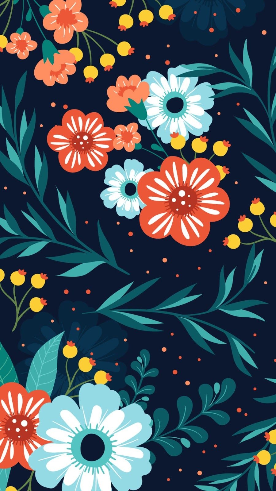 900x1600 Vector Floral Wallpaper and Background. Download Free HD image, Phone