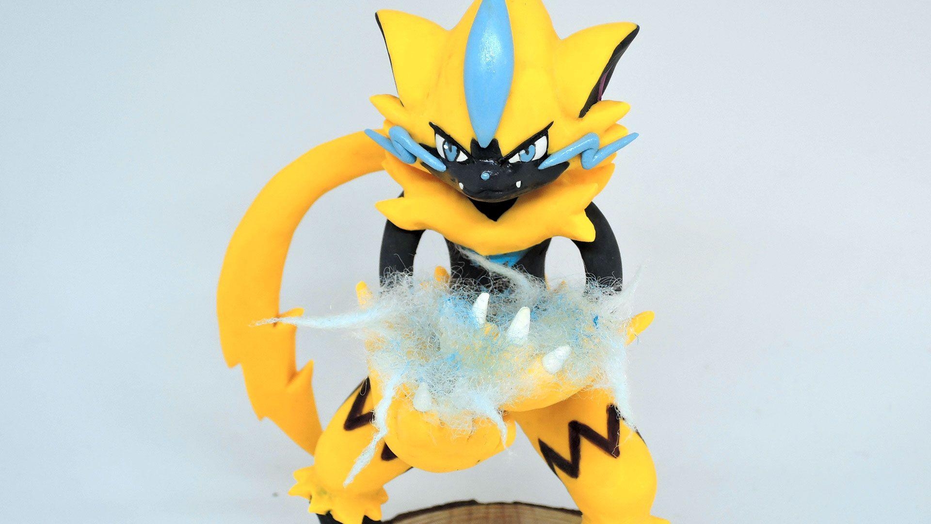 1920x1080 I made Zeraora with sculpey 3, Desktop