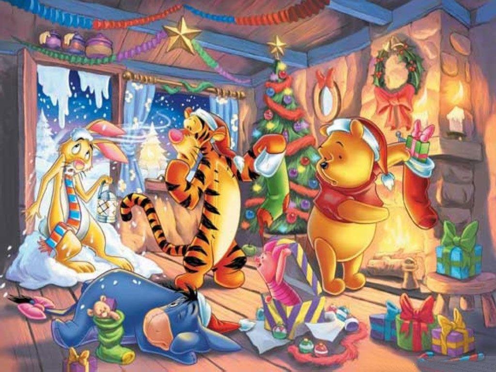 1030x770 winnie the pooh, christmas. Christmas Computer Wallpaper, Desktop