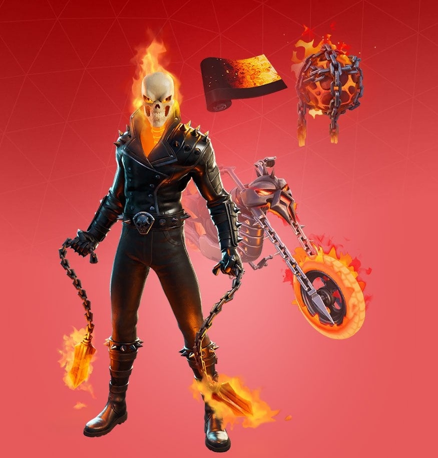 880x920 Ghost Rider Fortnite wallpaper, Phone