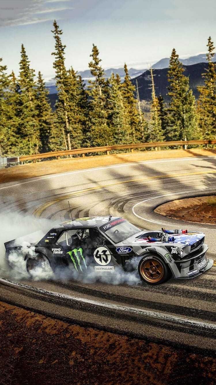 750x1340 Hoonigan Wallpaper Discover more Car, Drift, Hoonicorn, Hoonigan, Ken Block wallpaper.. Ford mustang wallpaper, Mustang wallpaper, Drift cars, Phone