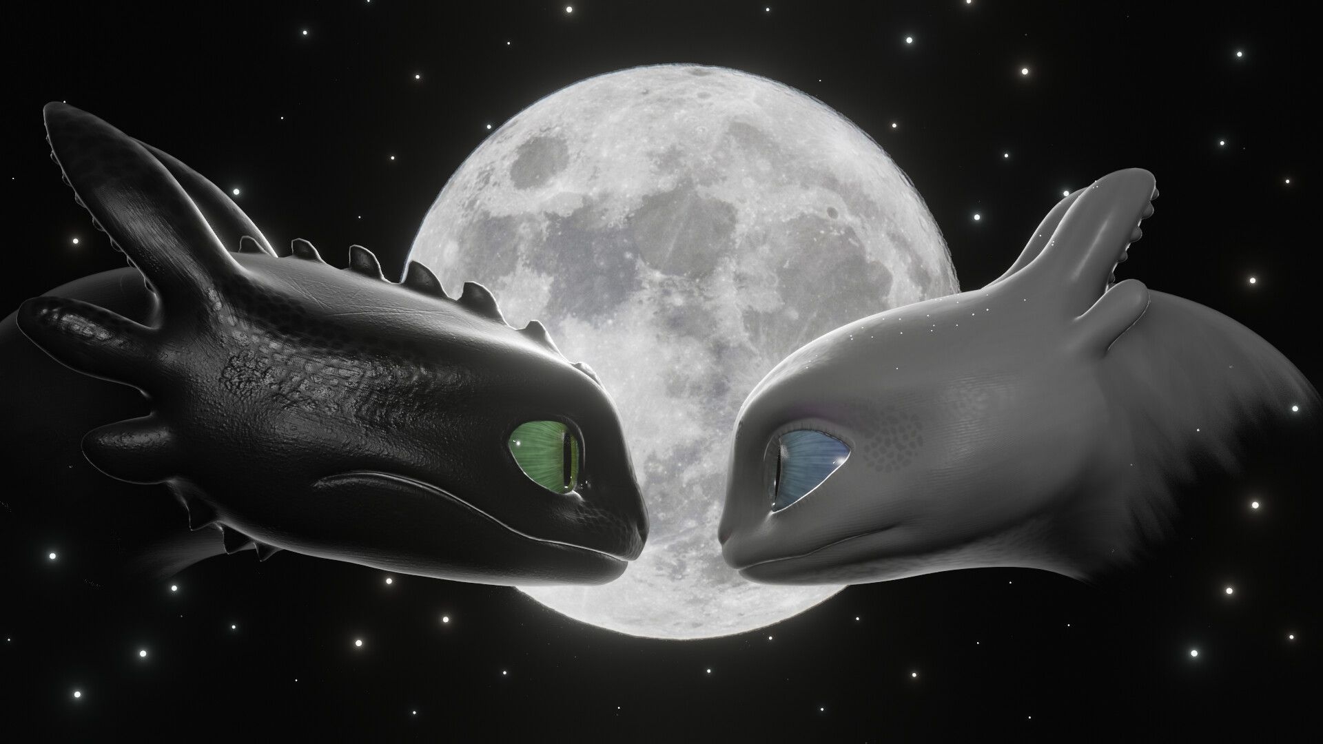 1920x1080 Toothless And Light Fury Wallpaper, Desktop