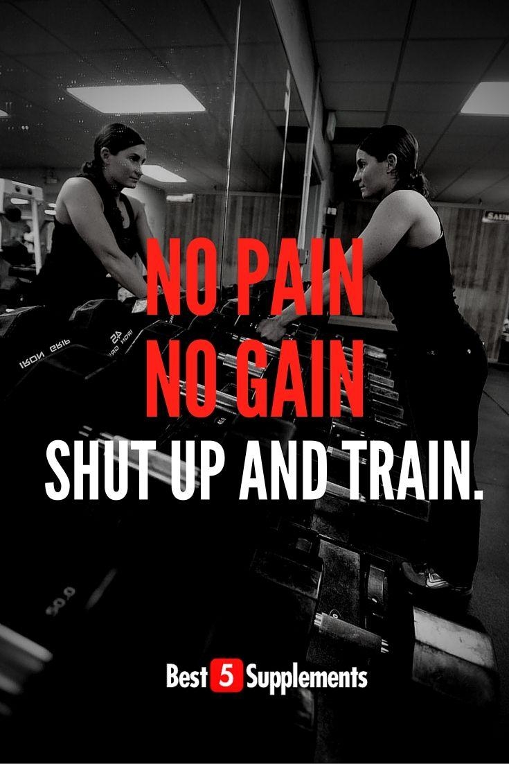 740x1110 No pain. No gain. Shut up and train, Phone