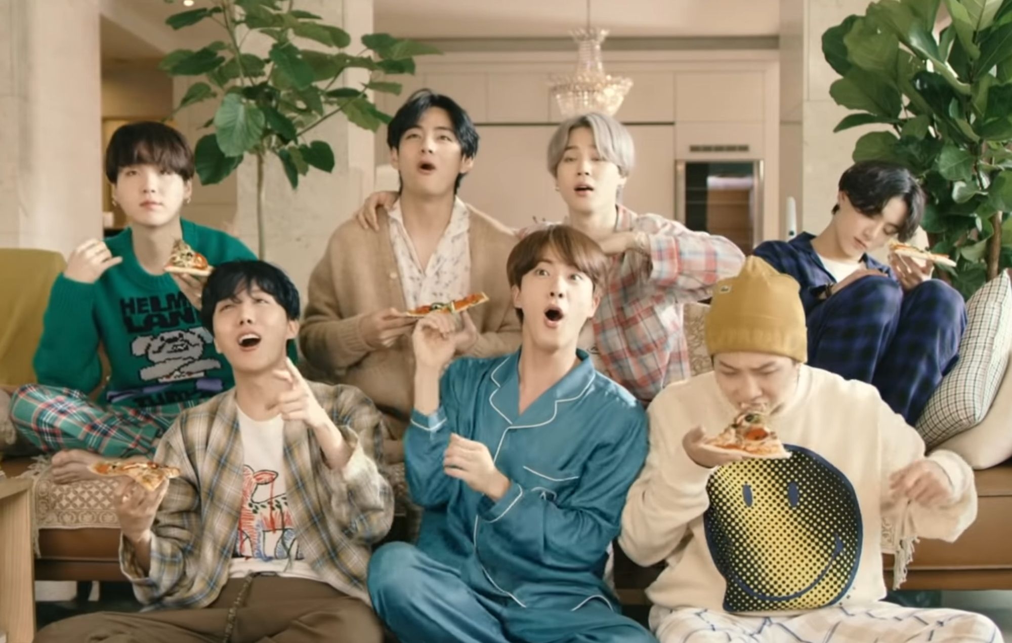 2000x1270 Watch BTS perform 'Life Goes On' in bathrobes on 'Good Morning America', Desktop